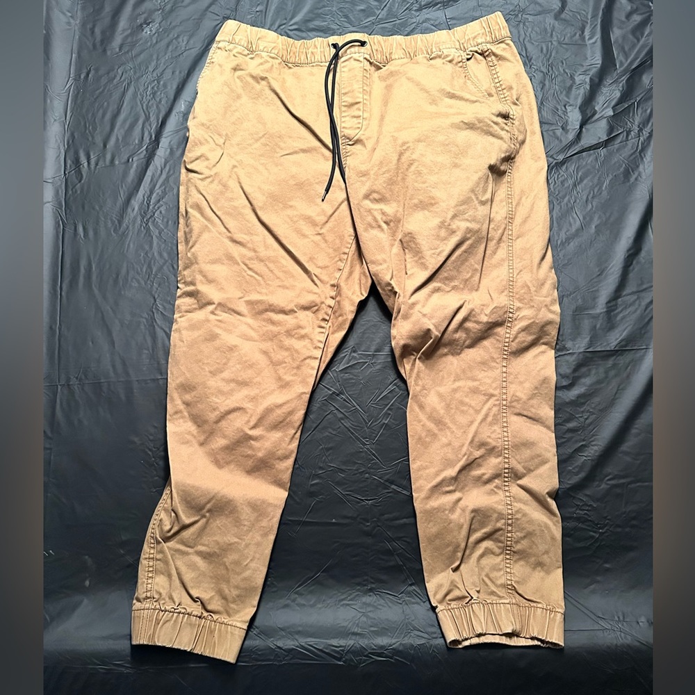 Large Drawstring Khaki Pants